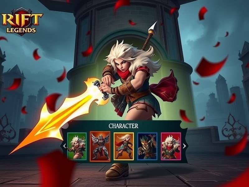 Rift Legends Fury character selection screen