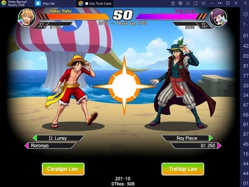One Piece Bounty Rush gameplay screenshot showing character battle
