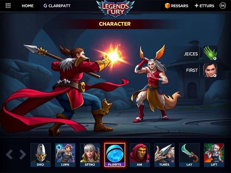 Rift Legends Fury gameplay screenshot showing character combat