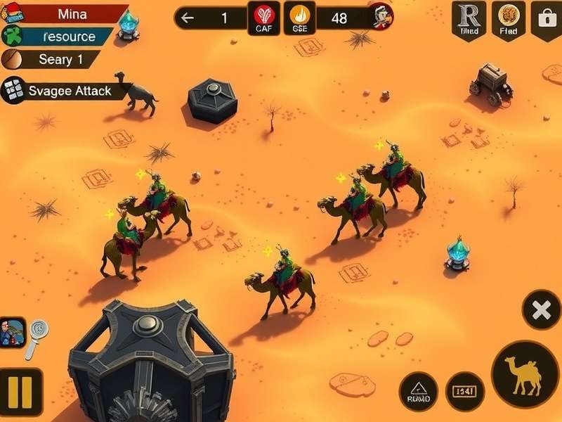 Advanced battle formation in Savage Camel Attack