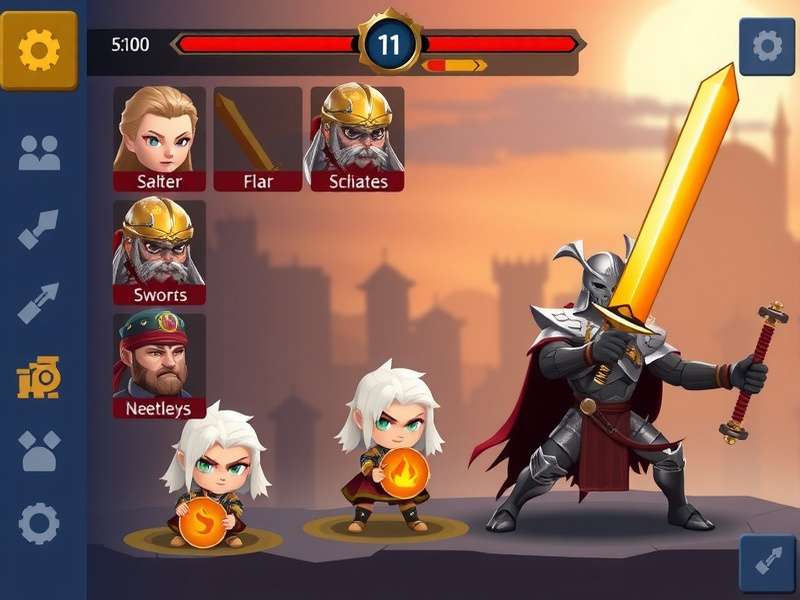 Sword King character customization screen