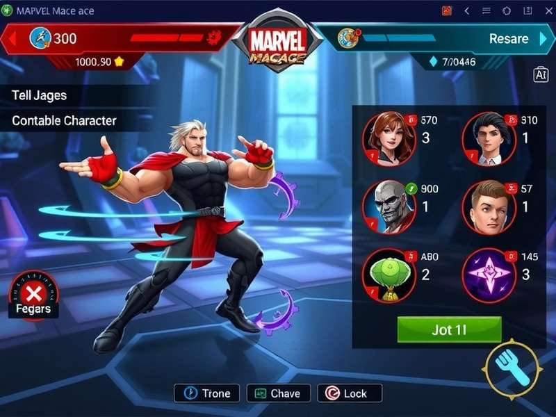 Marvel Mace Ace gameplay screenshot showing character combat