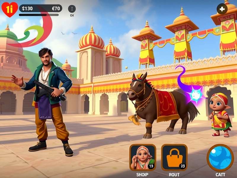 Lively Launch main character in action pose