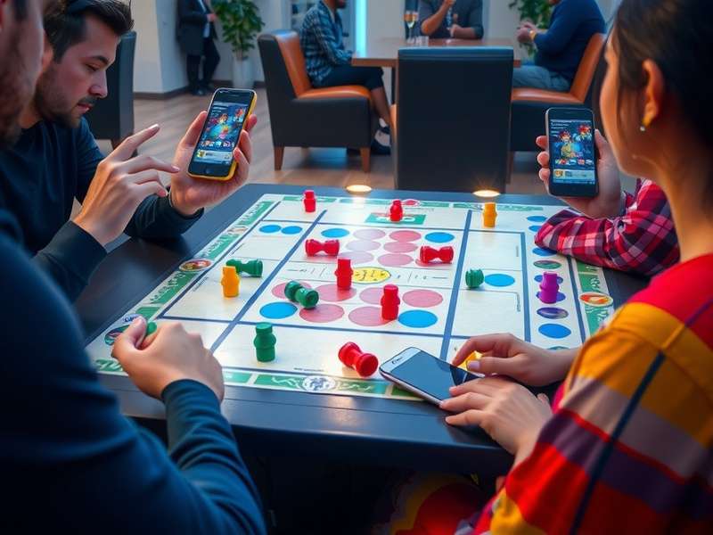Ludo Glory board game setup with colorful tokens