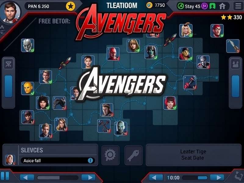 Ace Avengers Game Main Screen