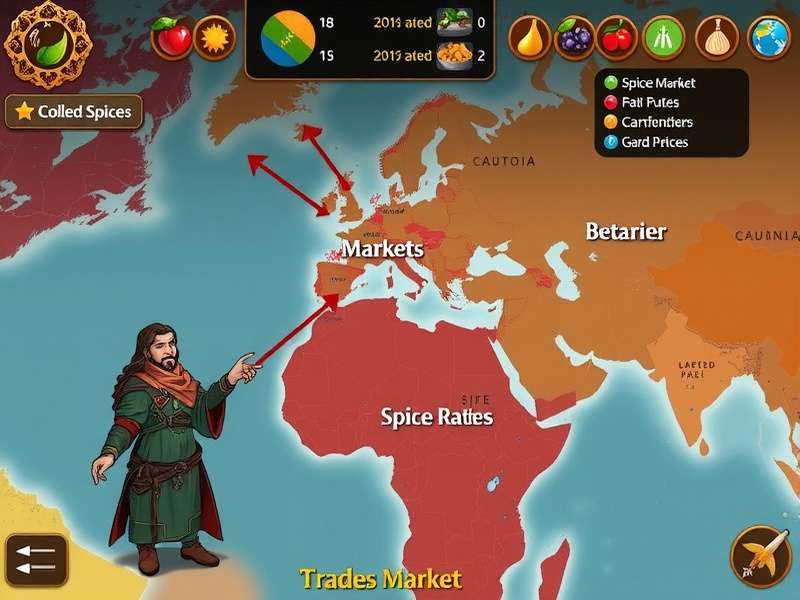 Spice Quest Supreme gameplay showing character collecting spices