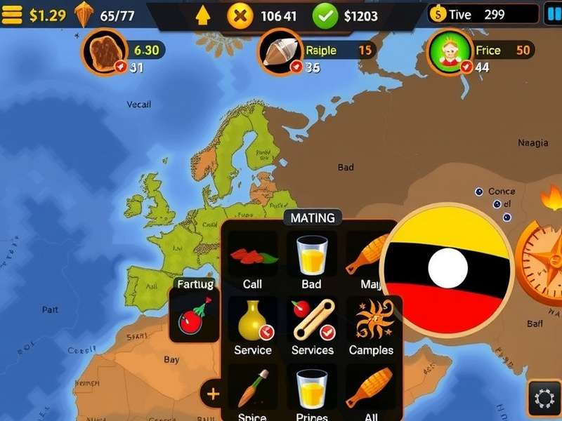 Spice Quest Supreme trading interface showing spice market