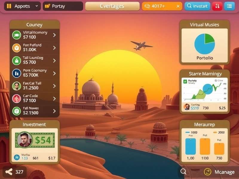 Money Maker Odyssey investment interface showing portfolio management