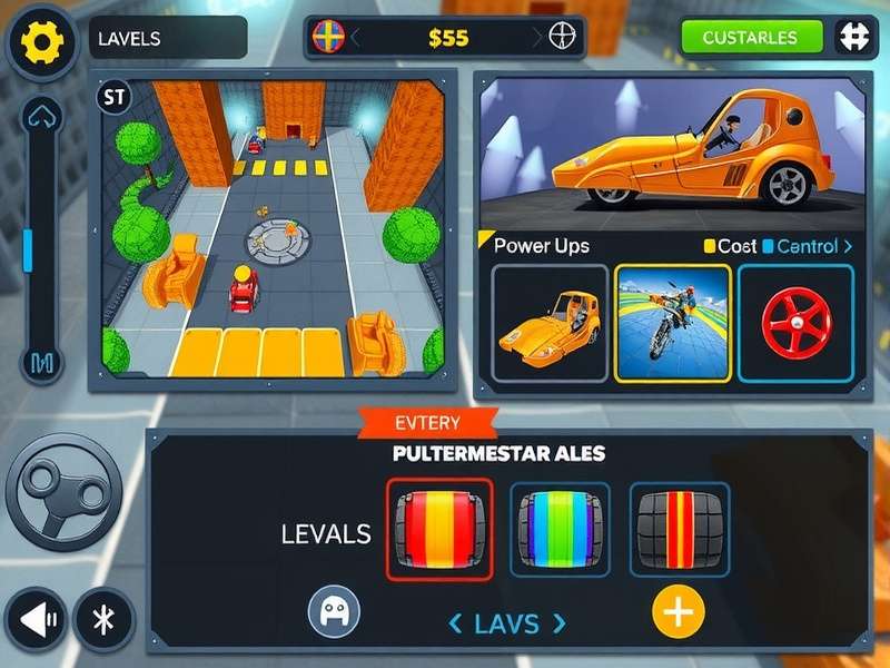 Rapid Rollers Ace gameplay screenshot showing interface and controls