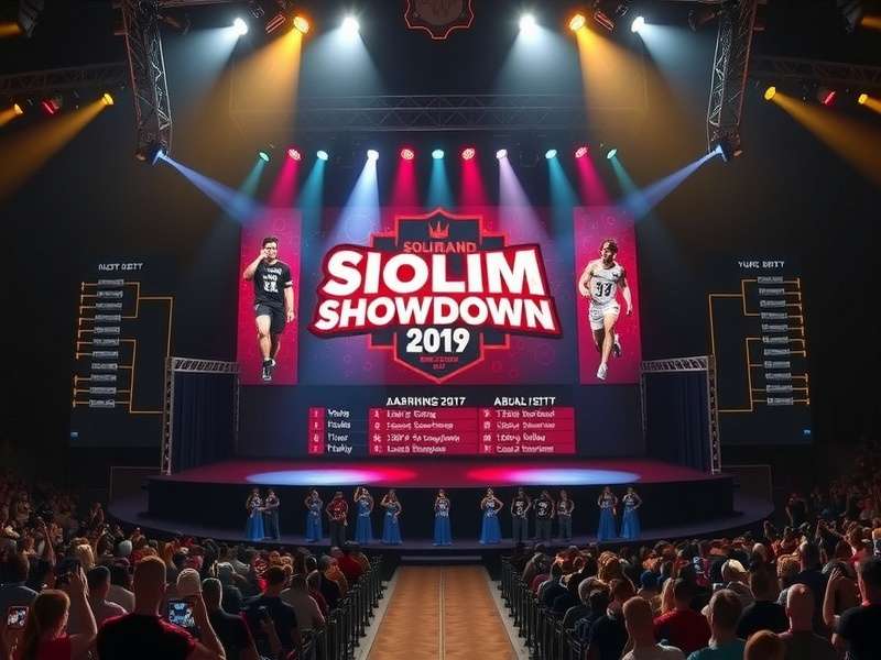 Tournament bracket and competition structure diagram