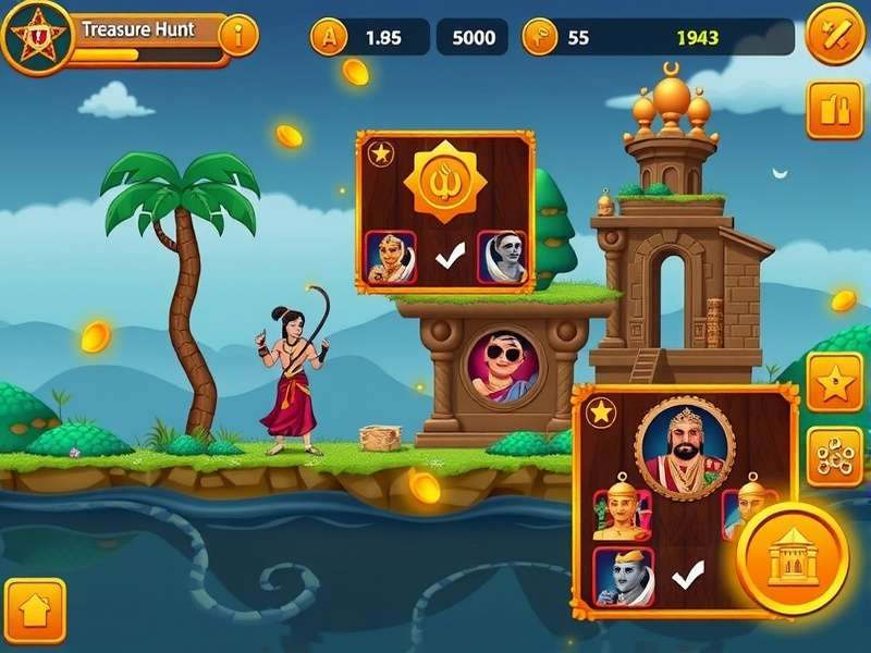 Laxmi Loot Legend gameplay screenshot showing treasure hunt interface