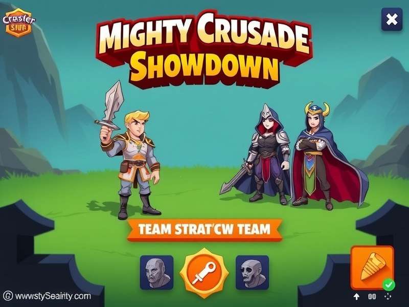 Mighty Crusade Showdown character selection screen