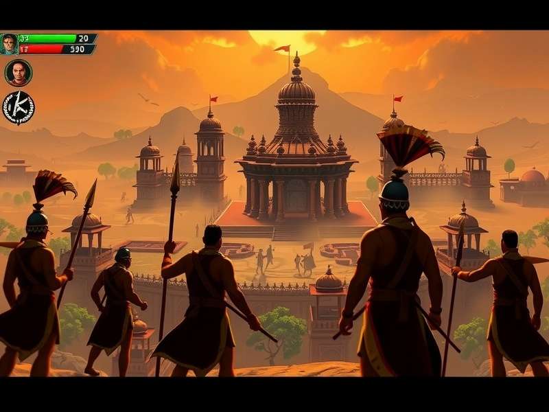 Rashtrakuta Warrior S Honor gameplay screenshot showing ancient Indian battlefield