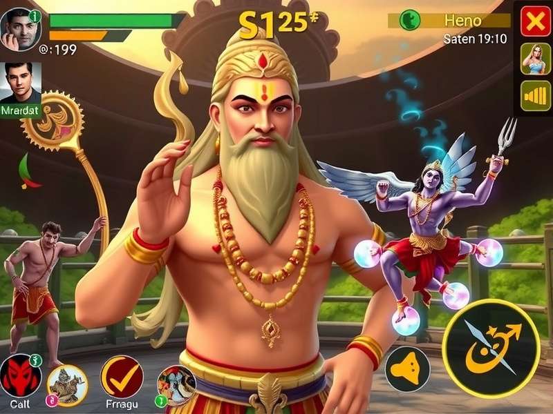 Combat system in Divine Vishnu Eternal Quest showing special abilities