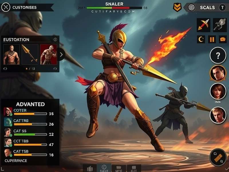 Powerful Spear Soldier character customization options