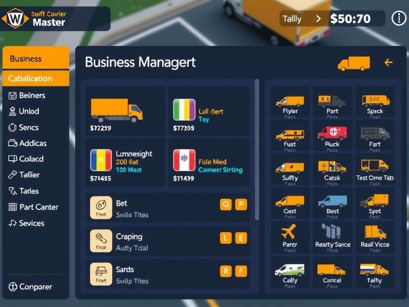 Swift Courier Master business management interface