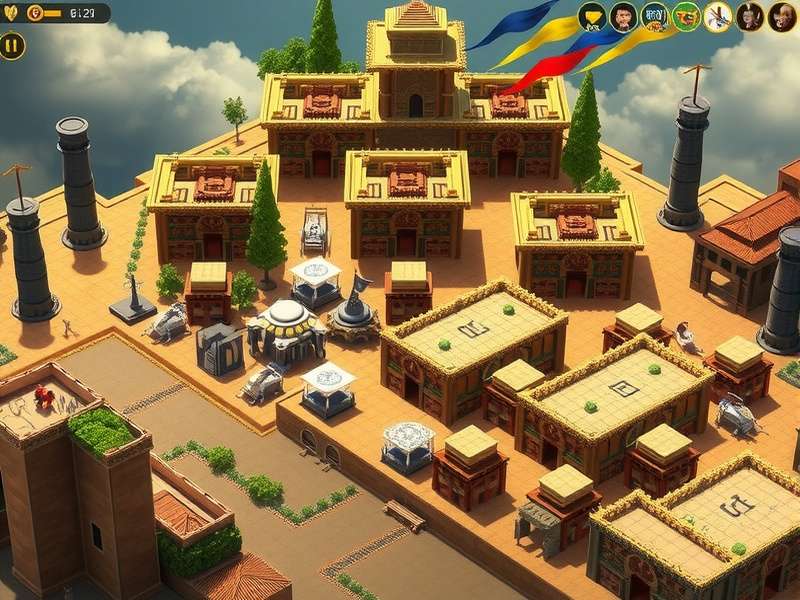 Torrent Titan Ancient Empires gameplay screenshot showing ancient city building