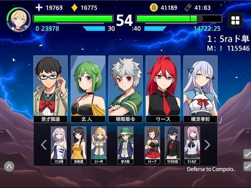 Legendary Anime Alliance gameplay screenshot showing character selection