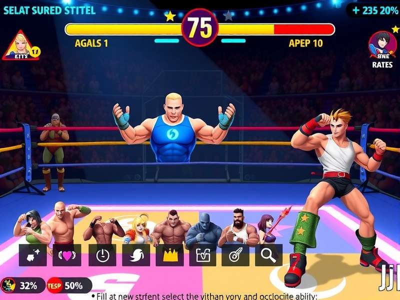 Superstar Battle character ability customization screen