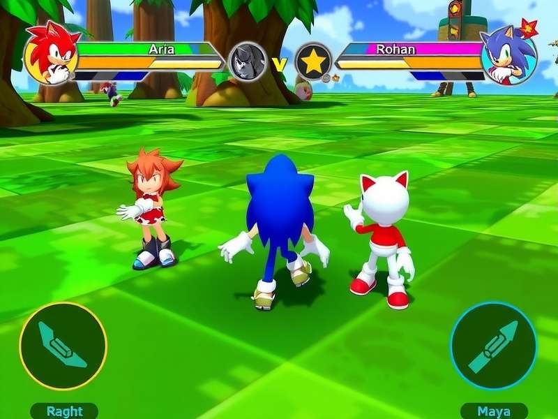 Hyper Sonic Striker character progression interface