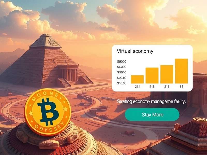 Money Maker Odyssey gameplay interface showing virtual economy management