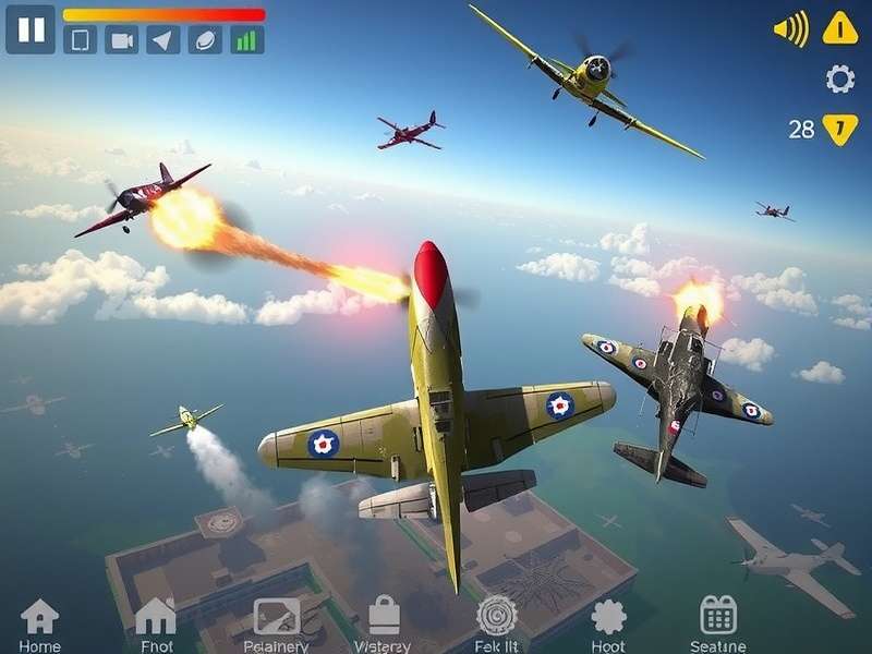 Aerial Warfare Wizard aircraft customization interface