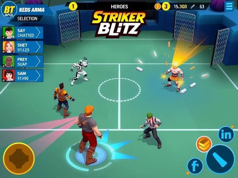 Striker Blitz team fight showing ability combinations