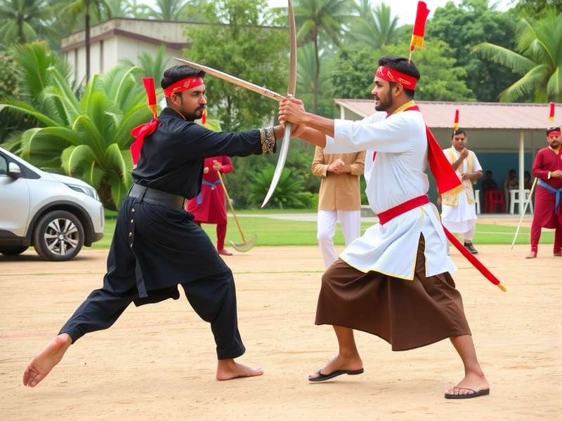 Diagram showing the competition area and rules of Bihar Braveheart Battle