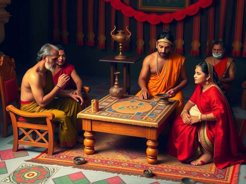 Historical depiction of Cardamom Capers being played in royal court