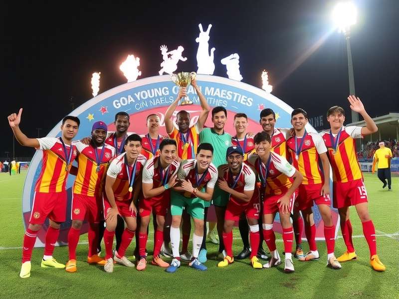 Goa Young Midfield Maestros trophy celebration