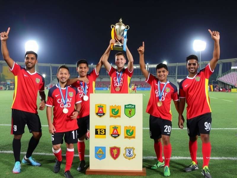 Goa Young Midfield Maestros team celebration