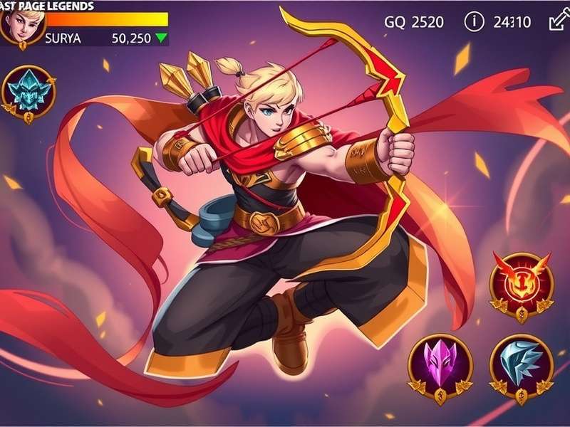 Surya the Solar Archer character from Blast Rage Legends