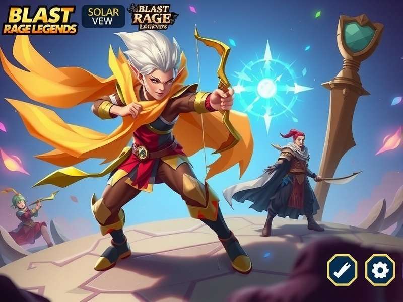 Blast Rage Legends competitive match showing team strategy and positioning