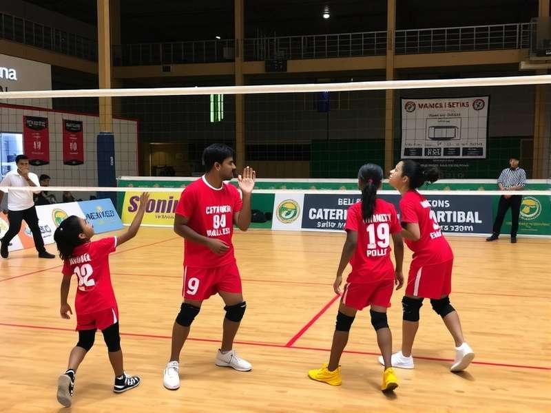 Mumbai Magic Volley community tournament event with players