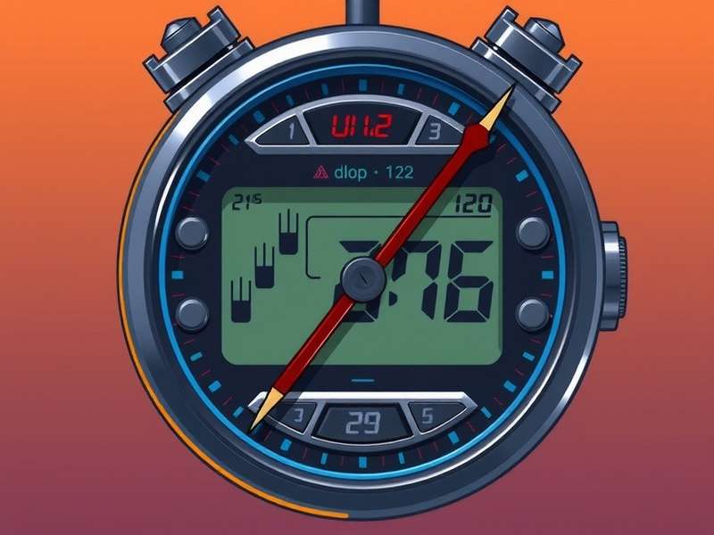 Top War gameplay showing battle timing and stopwatch overlay