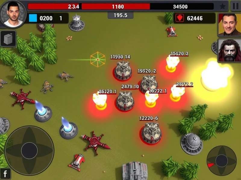 Top War Battle Game Strategic Map and Commander Interface
