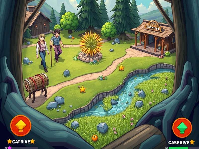 Strategic topographic map of Cane River in Top War showing key chokepoints and resource zones