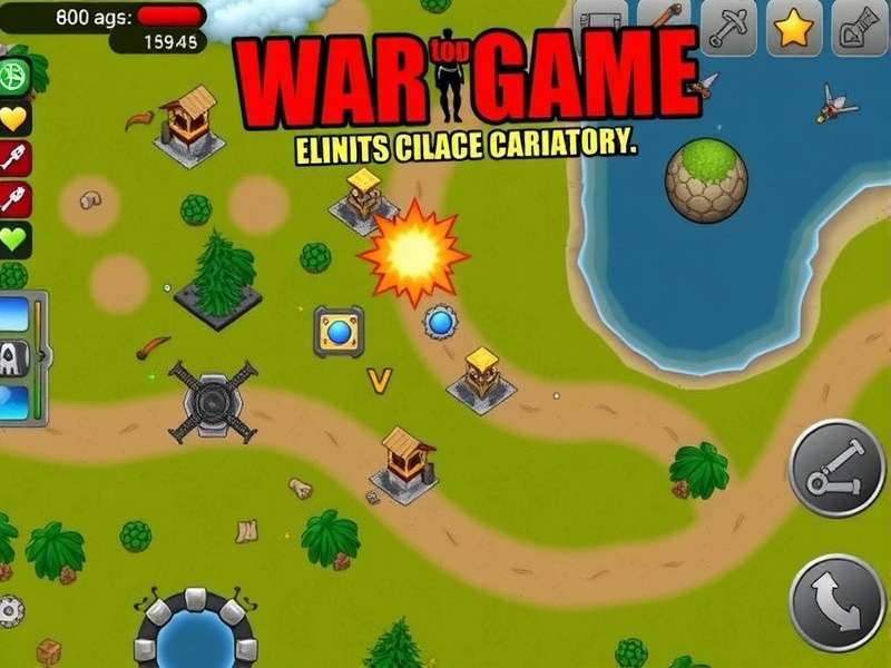 Strategic war game map with miniature troops and digital overlay