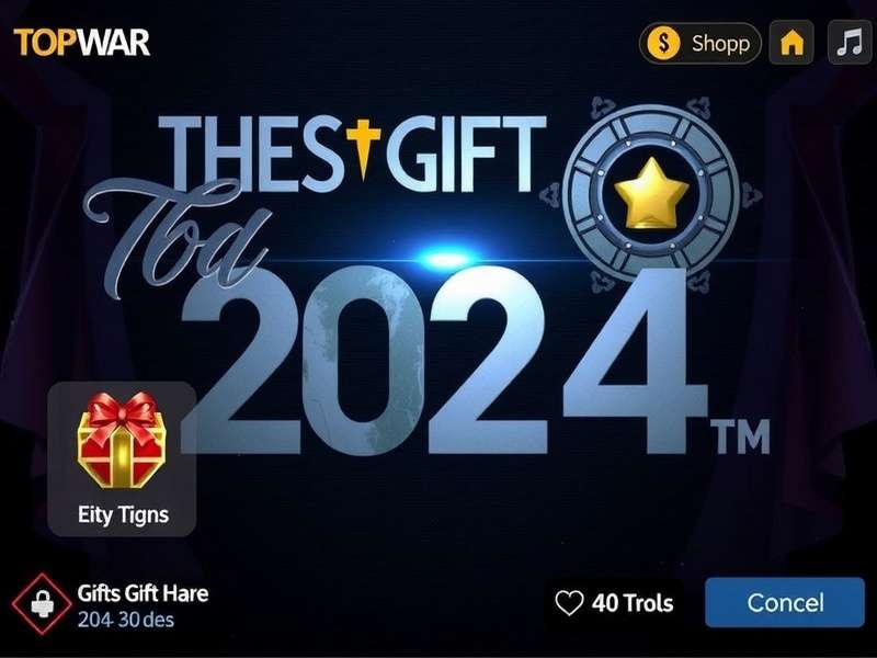 Visual guide showing the Gift Code redemption screen in Top War game