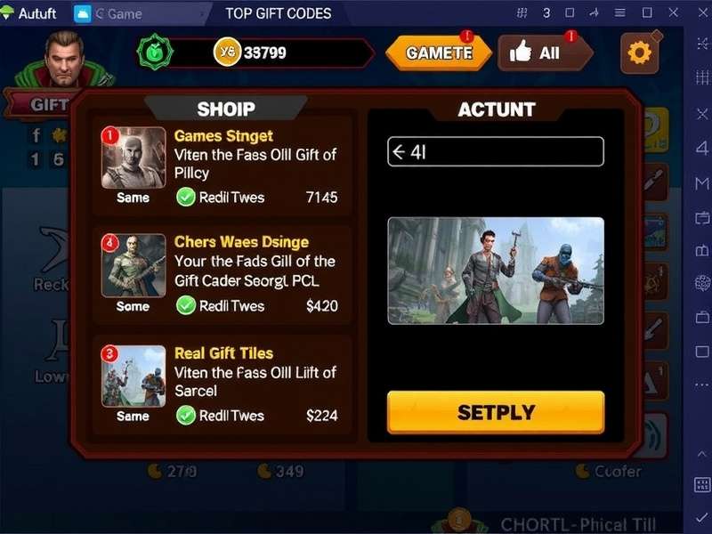 Top War Gift Code Redemption Interface