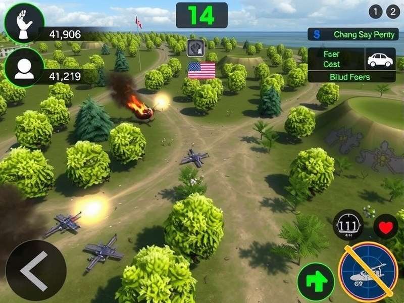 Strategic war game map with units and icons overlay