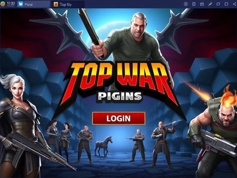 Top War Strategy Game Interface on PC Screen