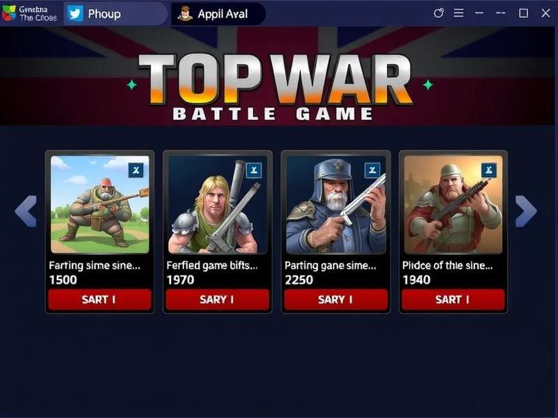 Top War Battle Game strategic map and troop deployment