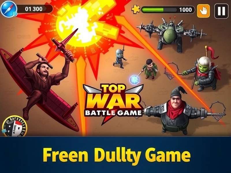 Top War battle scene showing strategic gameplay