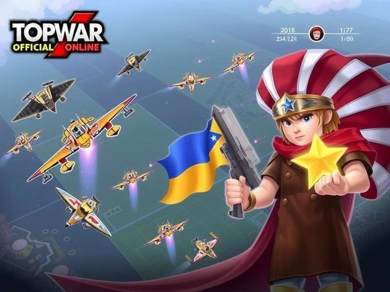 Top War Gameplay Screenshot showing epic army battle