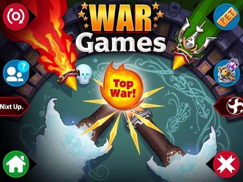 Top War River Game Online gameplay screenshot showing river battles