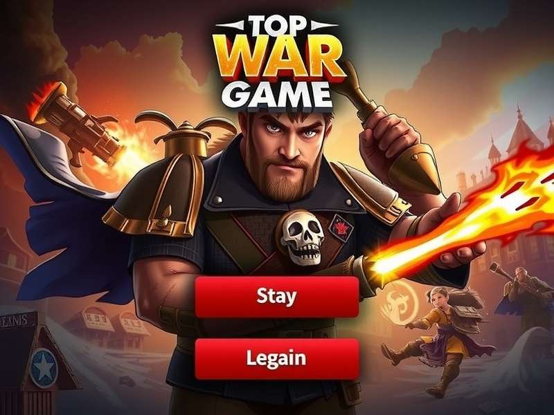 Top War Game Login – Hero image showing gameplay and login interface