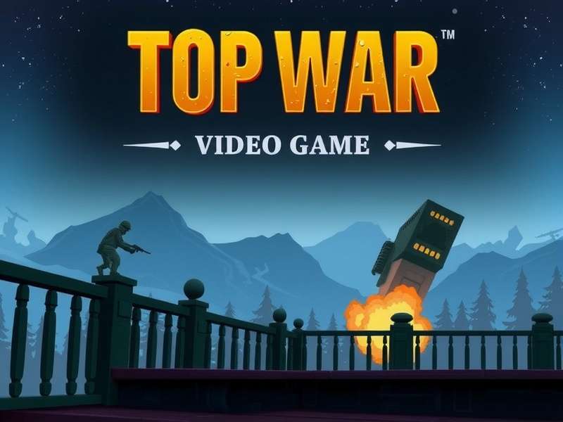 Top War Video Game gameplay screenshot showing base building and army deployment